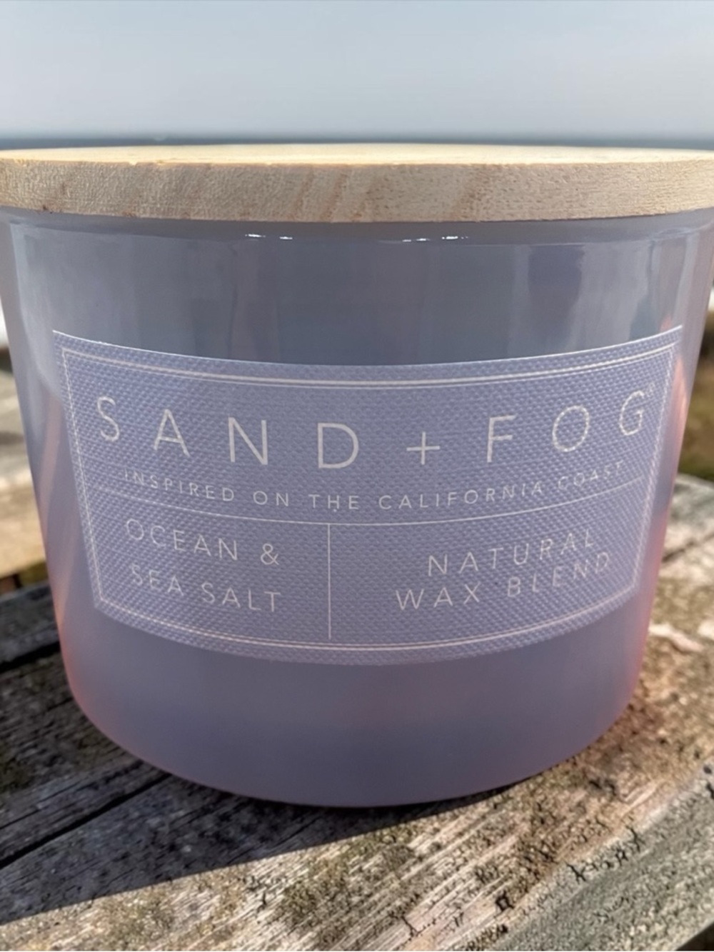 Sand + Fog Ocean & Sea Salt Candle — Lavender